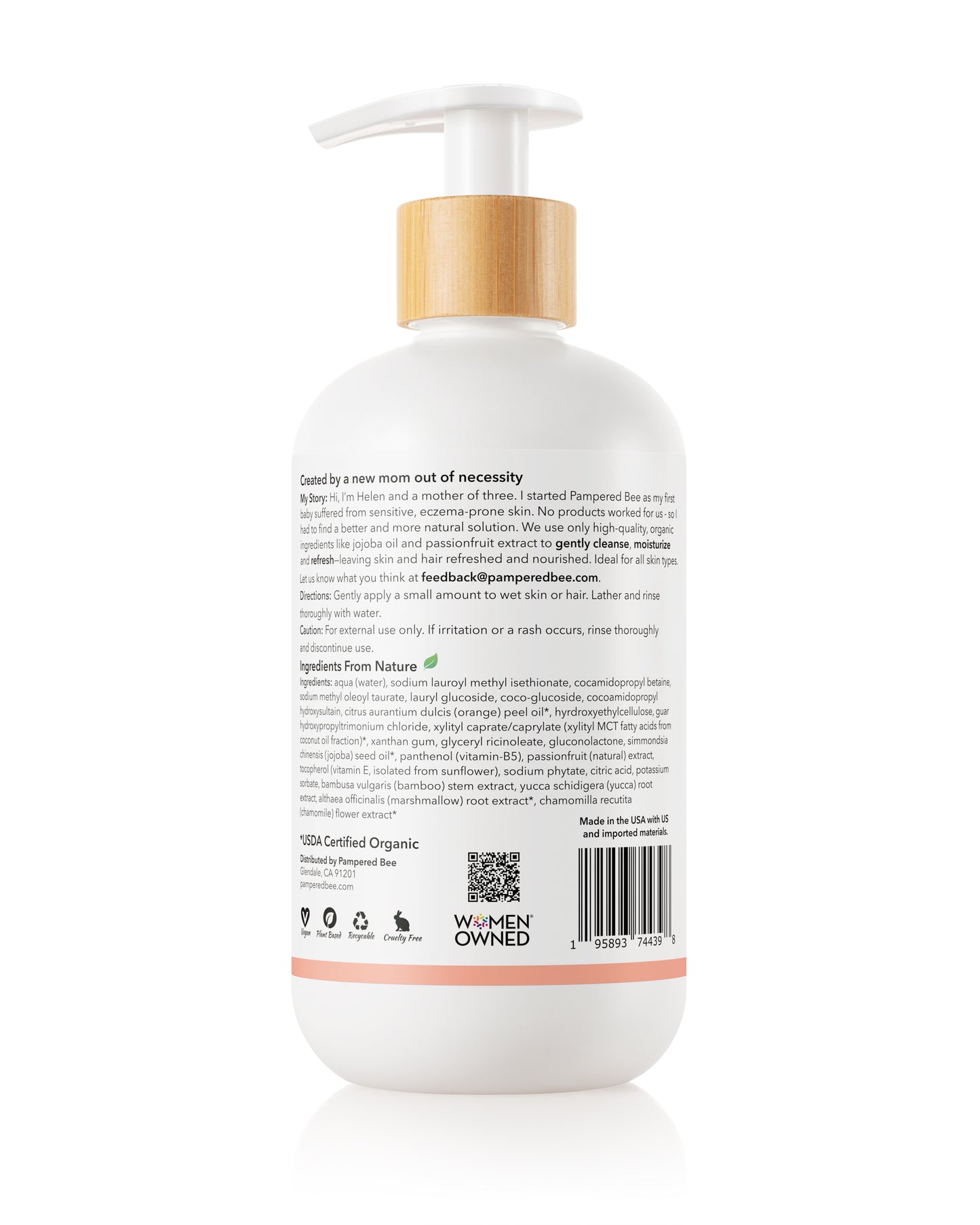 Pampered Bee Shampoo + Body Wash - Tropical Fusion