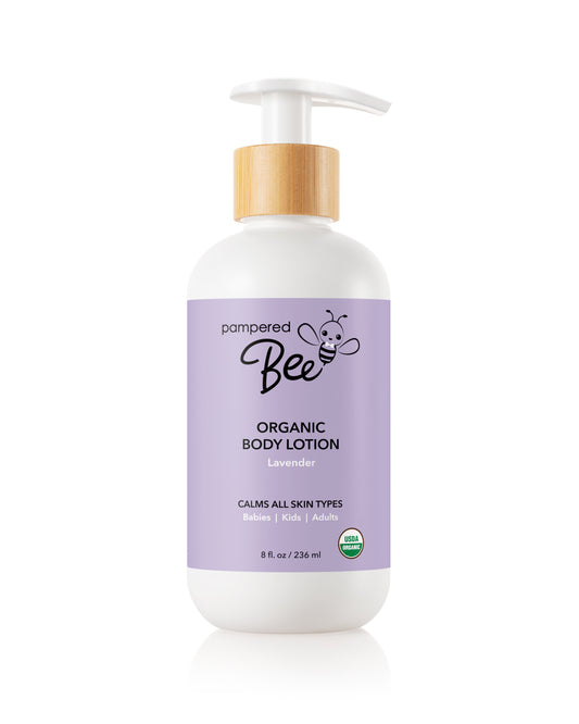 Pampered Bee Organic Lotion - Lavender