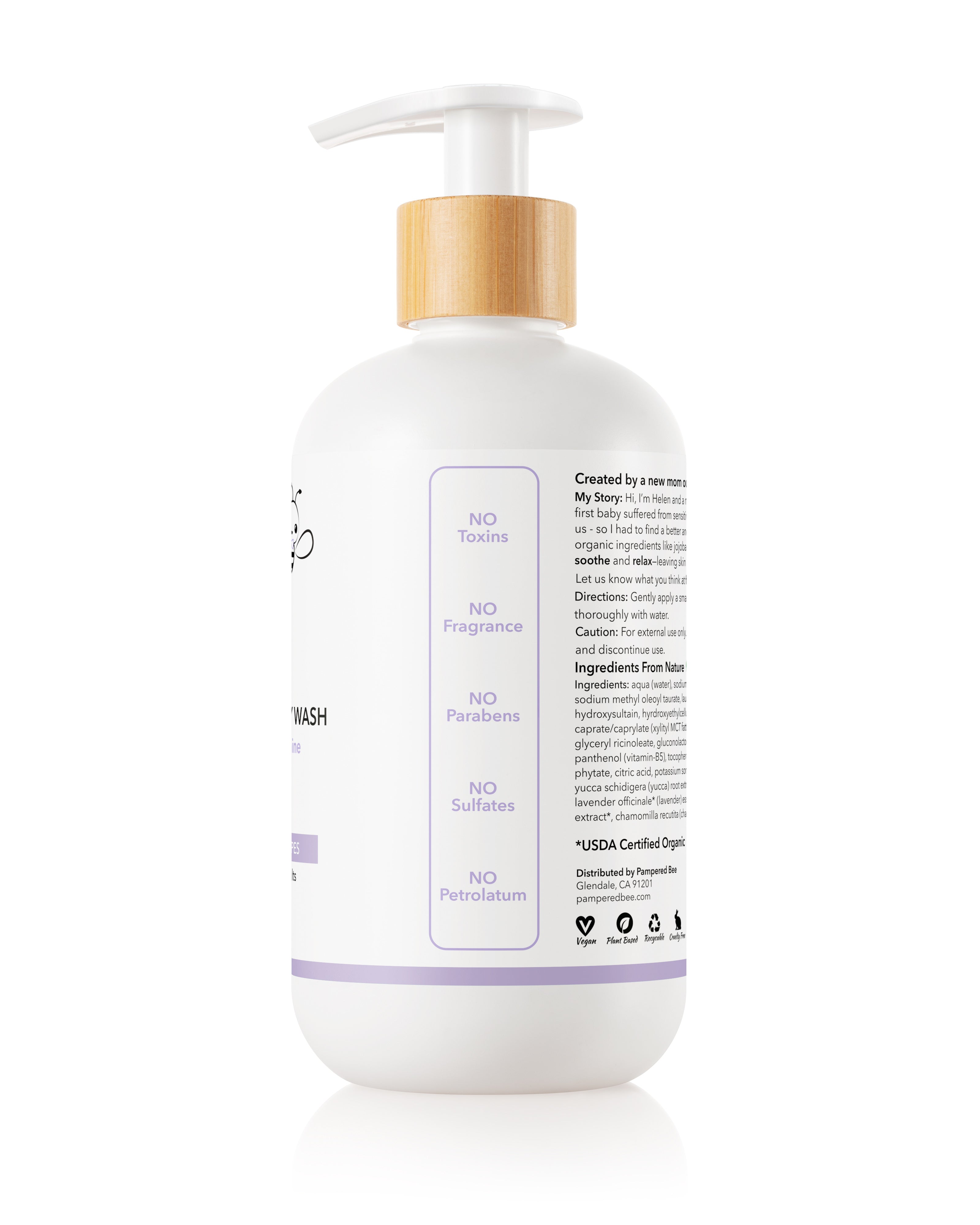 Pampered Bee Shampoo + Body Wash - Lavender & Jasmine – Pamperedbee